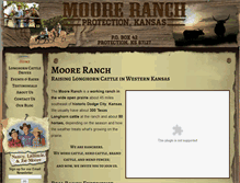Tablet Screenshot of moorelonghornranch.com